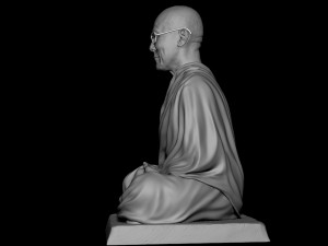 Dalai Lama statue Model Cetak 3D