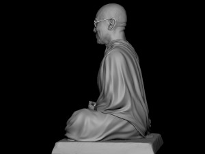 Dalai Lama statue Model Cetak 3D