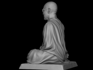 Dalai Lama statue Model Cetak 3D