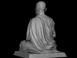 Dalai Lama statue Model Cetak 3D
