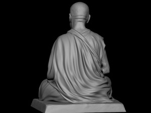 Dalai Lama statue Model Cetak 3D