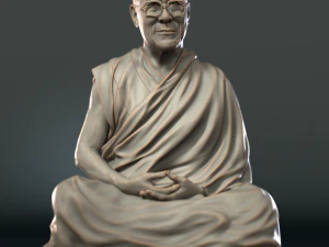 Statua del Dalai Lama Modello di stampa 3D