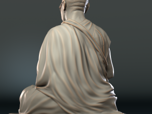 Dalai Lama statue Model Cetak 3D