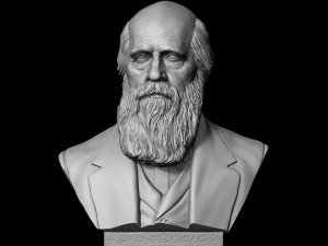 Charles Darwin 3D Print Model