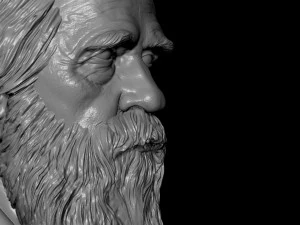 Charles Darwin 3D Print Model