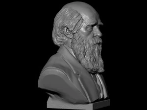 Charles Darwin 3D Print Model