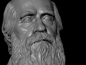 Charles Darwin 3D Print Model