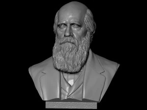 Charles Darwin 3D Print Model