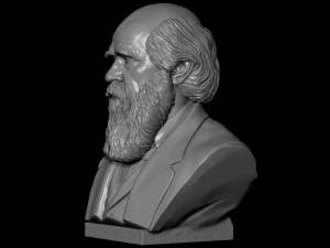 Charles Darwin 3D Print Model