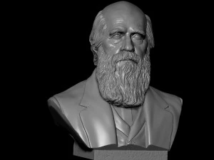 Charles Darwin 3D Print Model