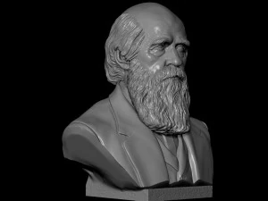 Charles Darwin 3D Print Model