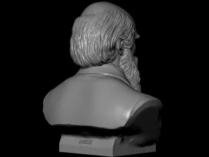 Charles Darwin 3D Print Model