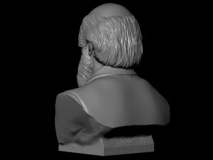 Charles Darwin 3D Print Model
