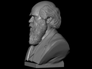 Charles Darwin Modelo de impresión 3D