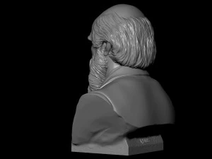 Charles Darwin 3D Print Model