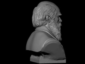 Charles Darwin 3D Print Model