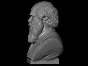 Charles Darwin 3D Print Model