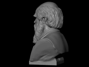 Charles Darwin 3D Print Model
