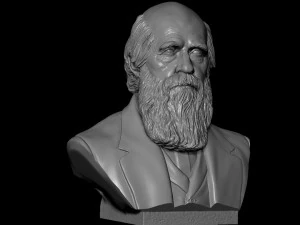 Charles Darwin 3D Print Model