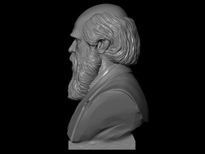 Charles Darwin Modelo de impresión 3D