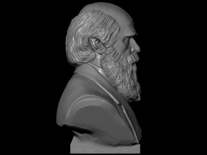 Charles Darwin 3D Print Model