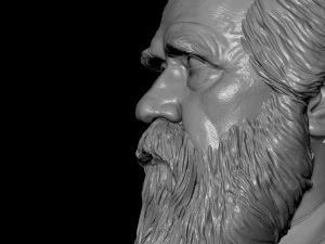 Charles Darwin 3D Print Model