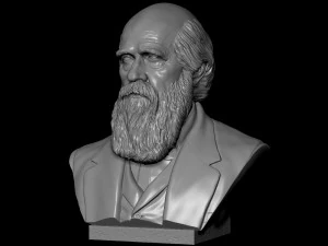 Charles Darwin 3D Print Model