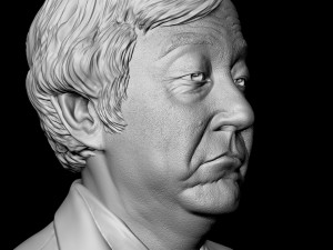 Satoshi Nakamoto 3D 프린트 모델