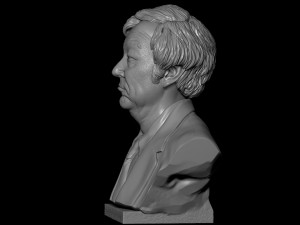 Satoshi Nakamoto 3D 프린트 모델