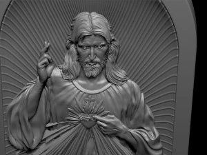 Jesus Relief 12 3D Print Model