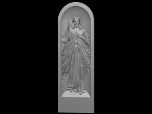Jesus Relief 12 3D Print Model