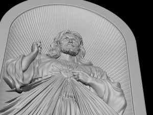 Jesus Relief 12 3D Print Model