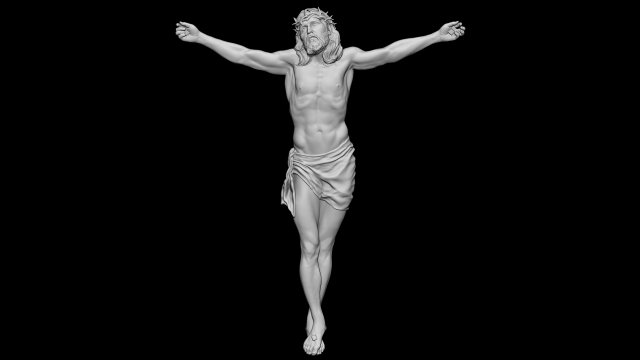 Crucifixion of Jesus Christ Cross Number 3 3D Принт Модель .c4d .max .obj .3ds .fbx .stl .blend 