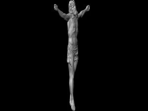 Crucifixion of Jesus Christ Cross Number 3 3D Print Model