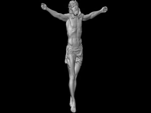 Crucifixion of Jesus Christ Cross Number 3 3D Print Model