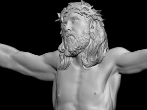 Crucifixion of Jesus Christ Cross Number 3 3D Print Model
