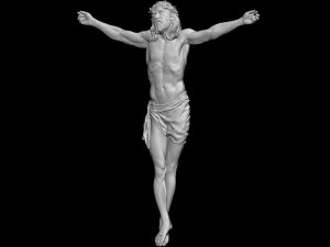 Crucifixion of Jesus Christ Cross Number 3 3D Принт Модель