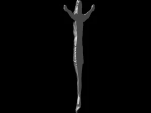 Crucifixion of Jesus Christ Cross Number 3 3D Print Model