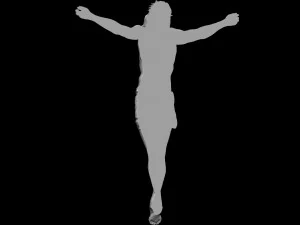 Crucifixion of Jesus Christ Cross Number 3 3D Print Model