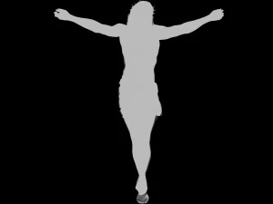 Crucifixion of Jesus Christ Cross Number 3 3D Print Model