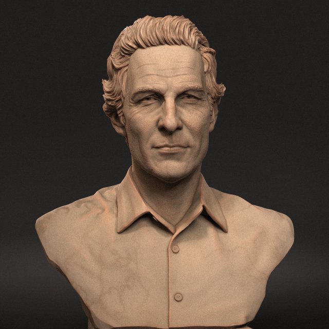 Matthew McConaughey Model do druku 3D .c4d .max .obj .3ds .fbx .stl .blend 