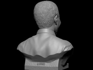 Nelson Mandela 3D Print Model