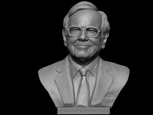 Warren Buffett 3D Print Model