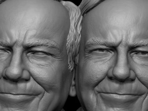 Warren Buffett 3D Print Model