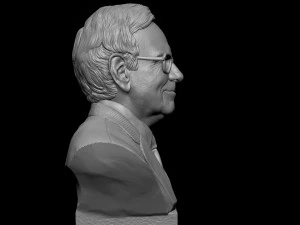 Warren Buffett 3D Print Model