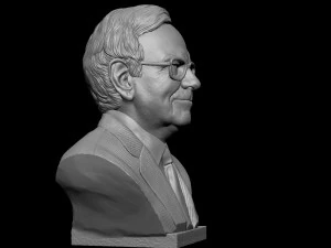 Warren Buffett 3D Print Model