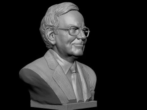 Warren Buffett 3D Print Model