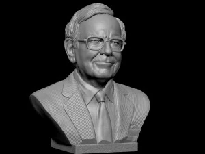 Warren Buffett 3D Print Model