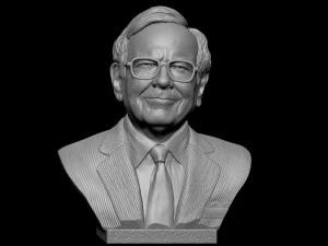 Warren Buffett 3D Print Model