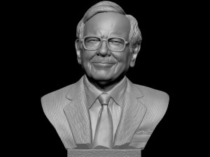 Warren Buffett 3D Print Model